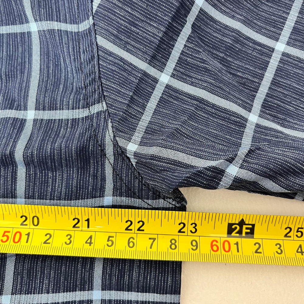 Swiss Alps Mens Size L Button Up Shirt Blue Plaid Short Sleeve Pocket NWT - Picture 8 of 9